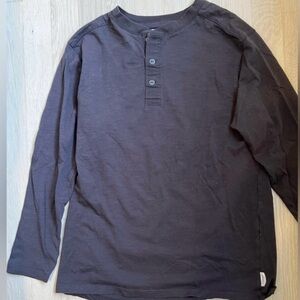 Zara Kids Slate Long Sleeve Henley T-Shirt Boys Size 10